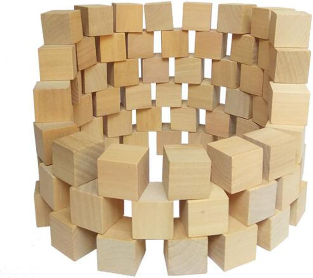 large wooden square blocks