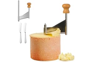 Cheese Curler Wheel, Swiss Style Stainless Steel Cheese Shaver, Multi-Function Maker Wheel Slicer for Home Kitchen, Restauran