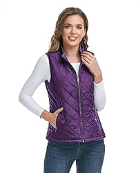 LONGKING 2024 Upgraded, Purple Women's Outwear Vest