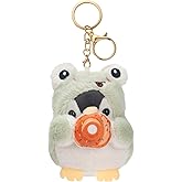 LJCTULY Penguin Keychain for Kids - Cute Keychains for Women - Plush Stuffed Animal Plush Bag Charms - Kawaii Stuff