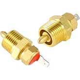Fan Thermostat Temperature Switch, 195 to 210 Degree Electric Engine Cooling Fan Thermostat Temp Switch 3/8'' NPT