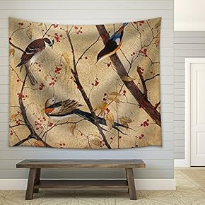 Acrylic, Wood, Lacquer. Artist - Tanya Kazantseva, Belarus, Minsk. ?Reation Date - 2011 - Fabric Wall Tapestry Home Decor - 51x60 inches