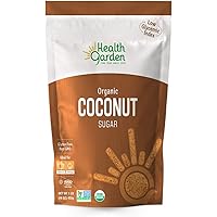 Health Garden Coconut Sugar - Gluten Free - Organic - Non GMO - Kosher - Keto Friendly (1 lb)