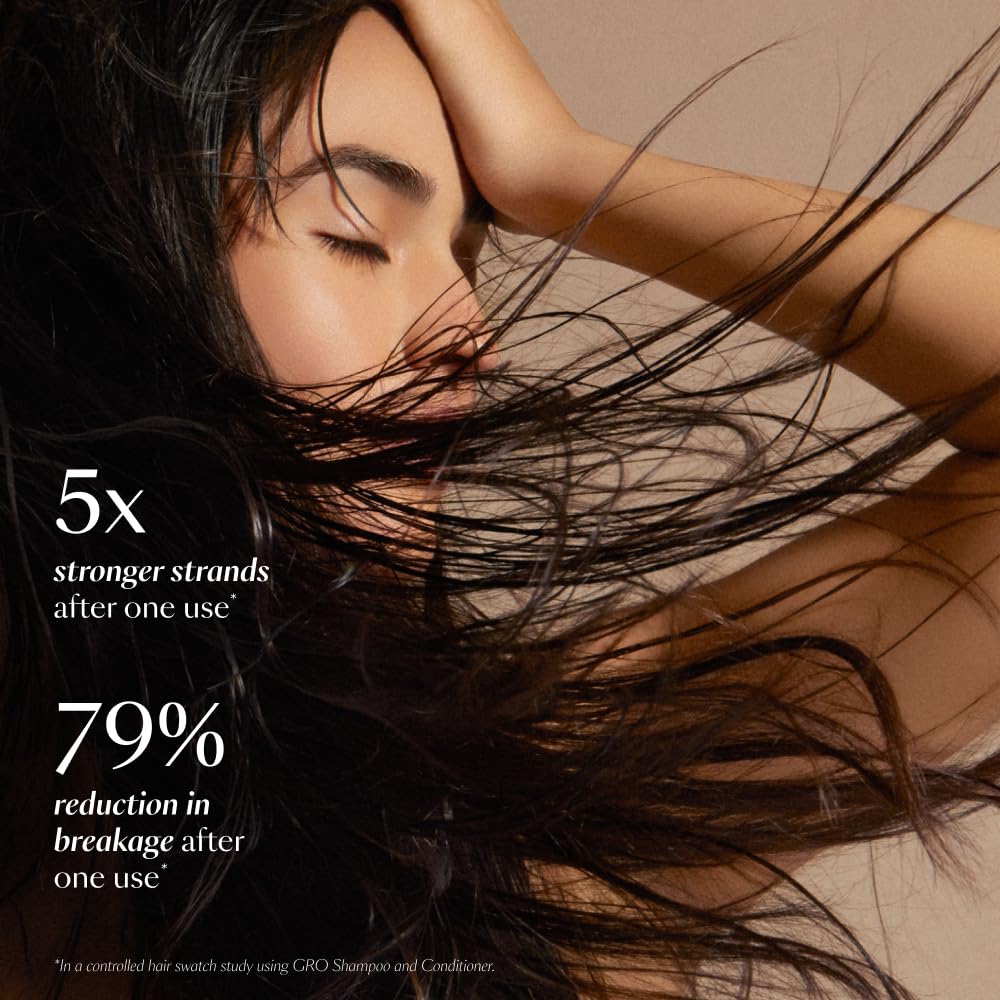 VEGAMOUR GRO Revitalizing Shampoo, Support Thicker, Fuller Looking Hair, Shampoo Formulated Without Sulfates for Thinning Hair with Vegan Keratin, Natural Citrus Scent