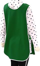 LINEN CLOSET Unisex Tabard Aprons with Pockets - 65/35 Poly Cotton, Multiple view 5