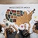 Scratch Off Map of The United States - Fun 'Learn The 50 States' Maps for Kids - USA Oversized Earth Tones Travel Tracker Map - Gift - Where I Have Been Maps - Great at Home Learning Tool