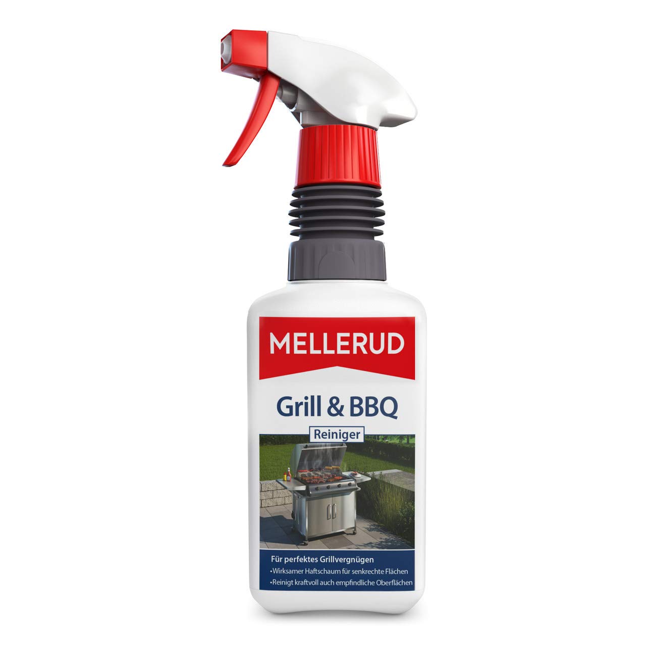 MELLERUD Grill & BBQ Cleaner - Rich Spray for Cleaning Burnt Ons, Grease and Encrustations - 1 x 0.46 Litre