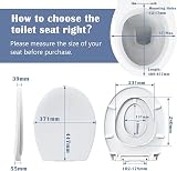 STOREMIC Soft Close Toilet Seat White with Quick Release and Child Seat view 2