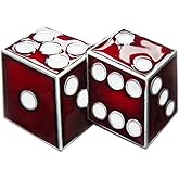 JEAN'S FRIEND Red Enamel Dices Casino Gamble Vintage Belt Buckle Gurtelschnalle