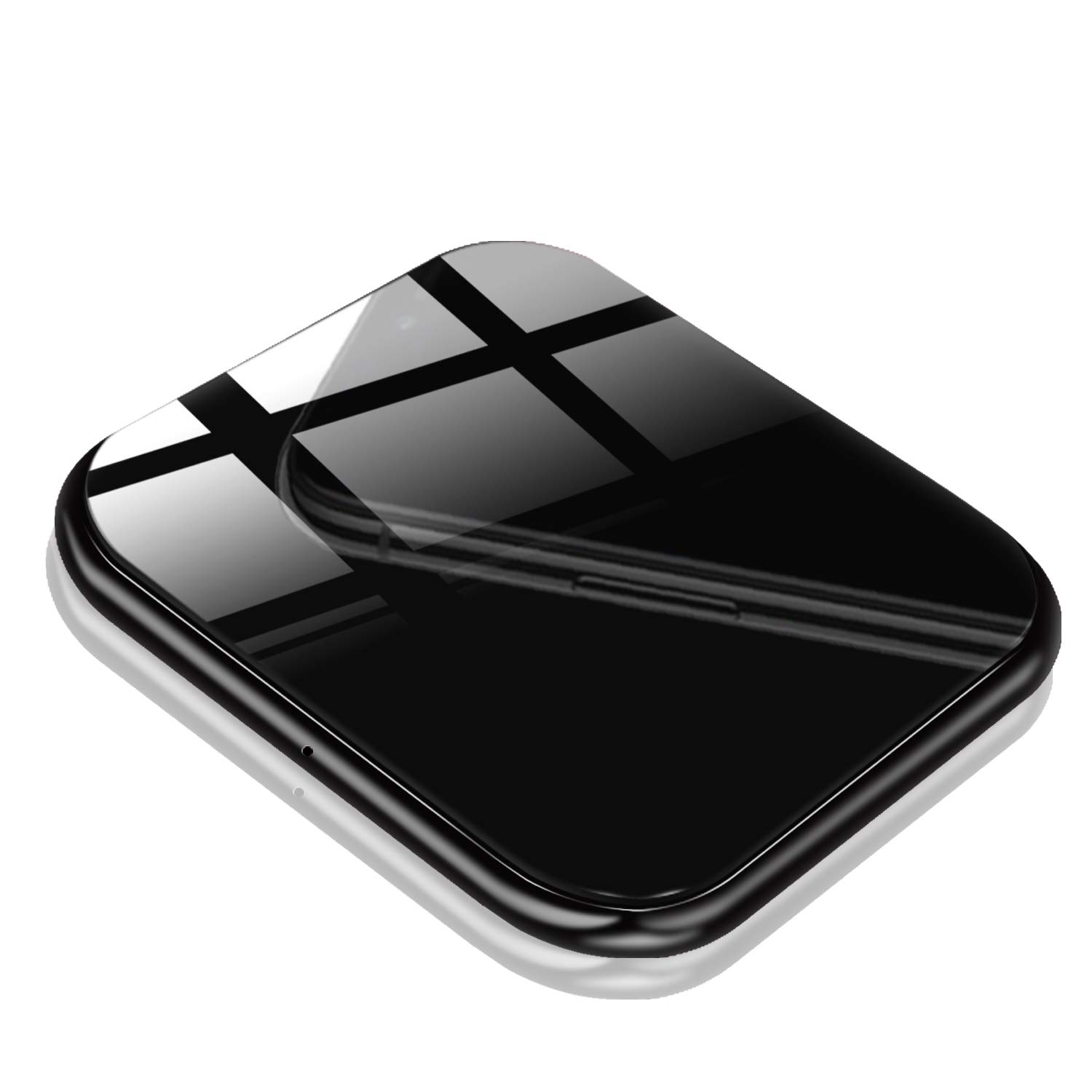 Wireless Charger , Ultra-Slim Fast Charging 7.5w for iPhone X, iPhone 8/8 Plus, 10w for Samsung S9 / S9 + / S8 / S8 + / S7 / Note 8, Inductive Charging Station Qi Charger Power Wireless Pad (AC adapter not included)