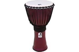 Toca TF2DJ-12R Freestyle II Rope Tuned 12-Inch Djembe - Dark Red Finish
