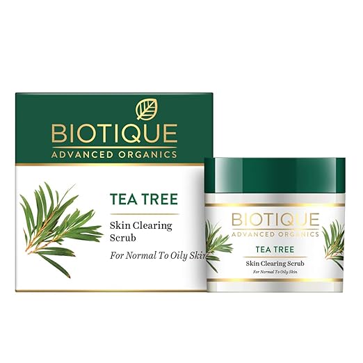 Buy Biotique Tea Tree Skin Clearing Face Scrub for Normal to Oily Skin