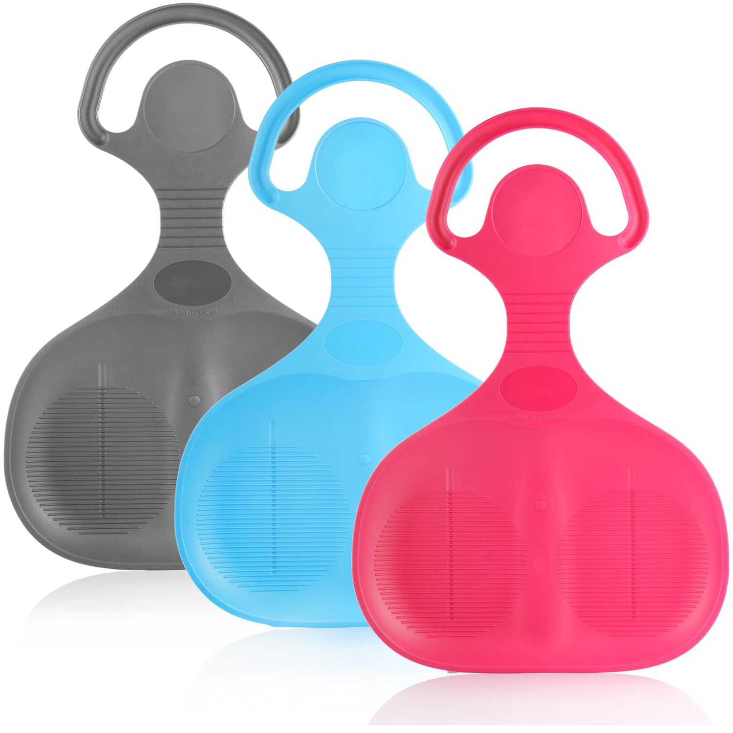 COM-FOURยฎ 3x snow racers for sledding - snow slides for the whole family - sleds in (03 pieces - glider)