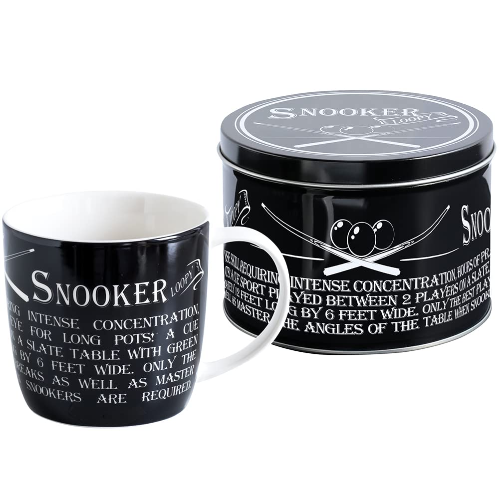 Arora Ultimate Gift For Man 8876 Snooker Mug in Tin,White