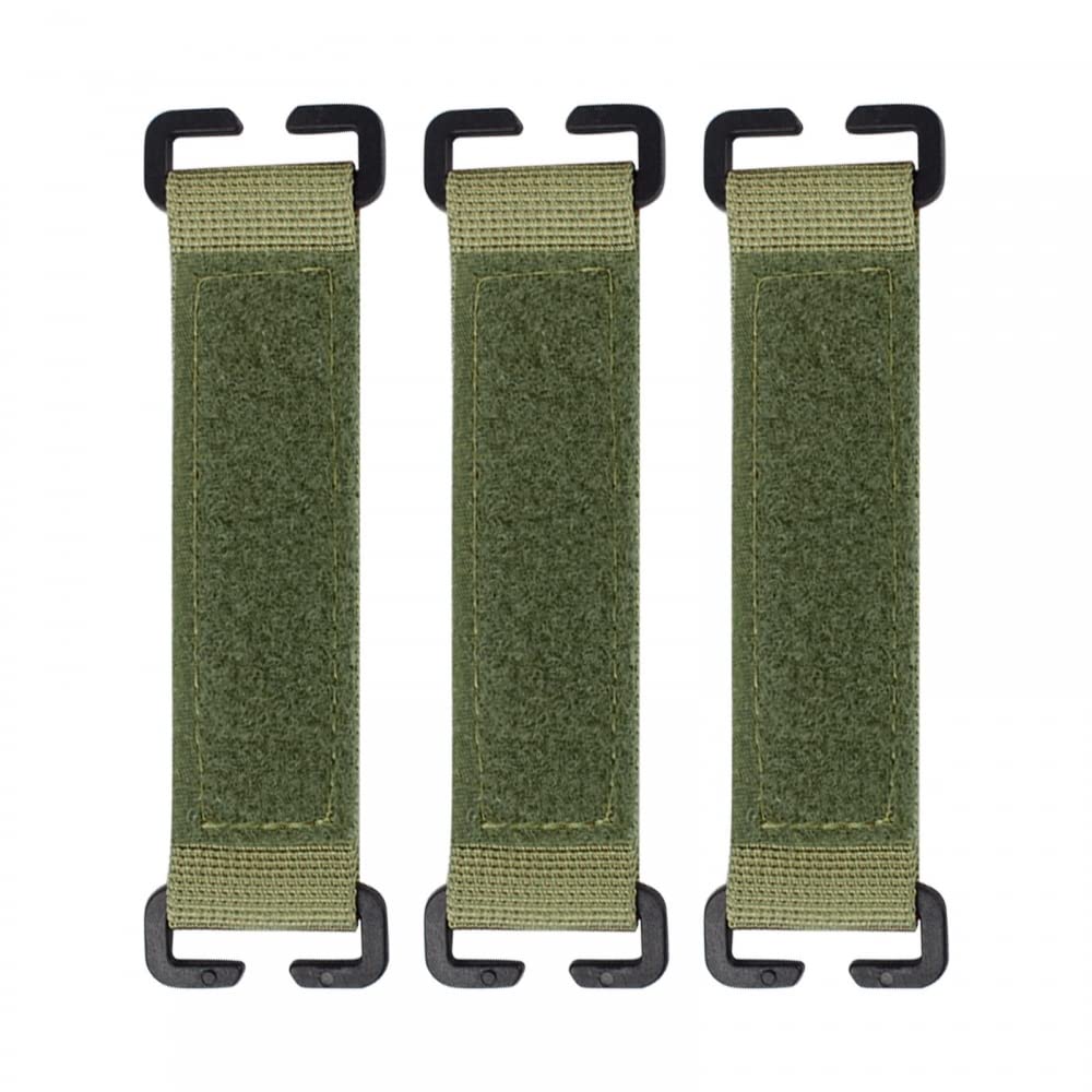 3Pcs Tactical Morale Patches Molle Attachment,Tactical Molle Strips Molle Hook Loop Panel for Badges Backpacks(1" X 4.8")