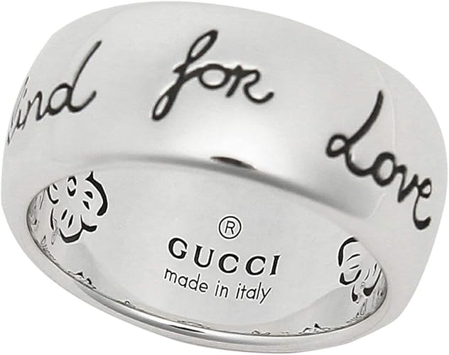 Amazon グッチ リング アクセサリー Gucci J8400 0701 ブラインド フォー ラブ Blind For Love 指輪 シルバー 12号 並行輸入品 リング 通販