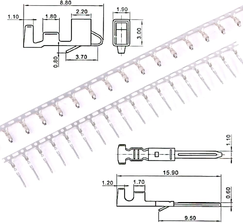 And Housing Connector Plug 1 2 3 4 5 6 7 8 2 54mm 700pcs Glarks Male Female Kit Assortment Connector Dupont With Compatible Cable Wire Idc Ribbon Flat Color Rainbow Wire 10 With Connector Pin Connectors Adapters Up To