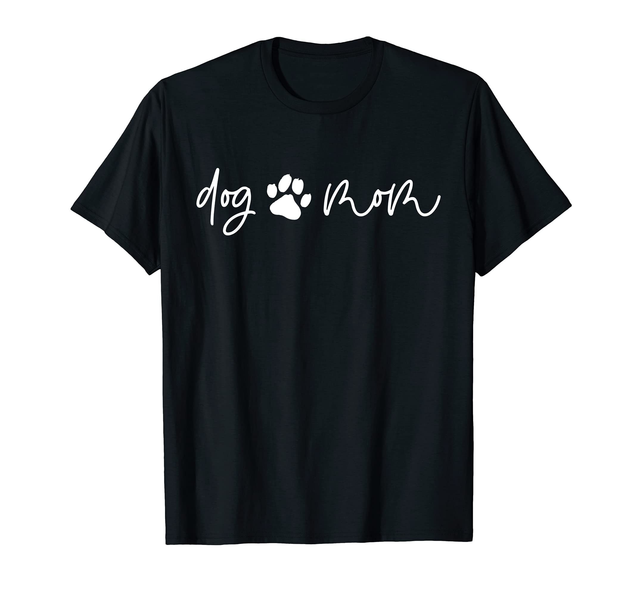 DOG MOM Paw Print Fur Mama Meme T-Shirt โ image 1