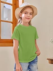 Girls Short Sleeve T Shirts Kids Summer Tops