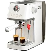 Tuni E2 Gen3 Dual Boiler Espresso Machine with Super+ Steam Power, Ivory | 20 Bar Espresso Coffee Machine with PID NTC Temp Control, 58mm Brew System for Cold Brew, Espresso, Cappuccino, Latte
