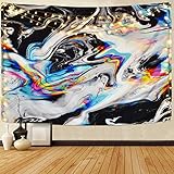 Alishomtll Colorful Gouache Tapestry Psychedelic