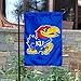 College Flags & Banners Co. Kansas KU Jayhawks Garden Flag