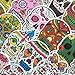 Homyu Stickers Colorful Skull Decals 60-Pcs for Laptops Motorcycle Portable Luggages Ipad Laptops Waterproof Sunlight-Proof