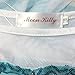 Girls Snow Queen Costume Elsa Dress Christmas Princess Dress Up,Sky Blue,140(US 6)