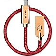 mcdodo Smart LED Auto Disconnect Nylon Braided Sync Charge USB Data 4FT/1.2M Cable Compatible iPhone/iPad Pro/Air,iPad mini,iPod (Red 4FT)
