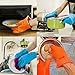 Silicone BBQ Gloves Pair 1 Meat Claw 1 BBQ Brush Strong Heat-Resistant Material Use for Barbecue Baking Cooking Boiling Potholder Smoking and More Great for Indoor & Outdoor E-Book + Hook for Gloves
