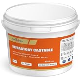 SOLIDLAND Refractory Castable - 12.5 LBS 3056&deg;F High Temperature Refractory Concrete Dry Mix - Casting FireBricks, Panels and Custom Shapes for Kilns, Forges, Fireplaces &amp; DIY Projects