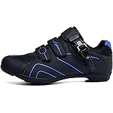 Man Outdoor Road Cycling Shoes Compatible with Peloton, Wear-Resistant and Breathable, Applicable to Highway Riding