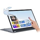 Gaming Laptop,15.6 Inch 2 in 1 Laptop,16 GB DDR4 512GB SSD,R3-3200U Processor(up to 3.50GHz),1920 * 1080 Touch Display,Wifi5,BT 5.1,HDMI*1,Type C,Supports 360° Folding,Backlit Keyboard,portable gamer