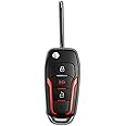 KeylessOption Key Fob for 1998 1999 2000 2001 2002 2003 2004 2005 2006 2007 2008 2009 2010 2011 2012 2013 2014 2015 2016 Ford Mazda Mercury Remote, 3-Button CWTWB1U345, Programming Guide Included