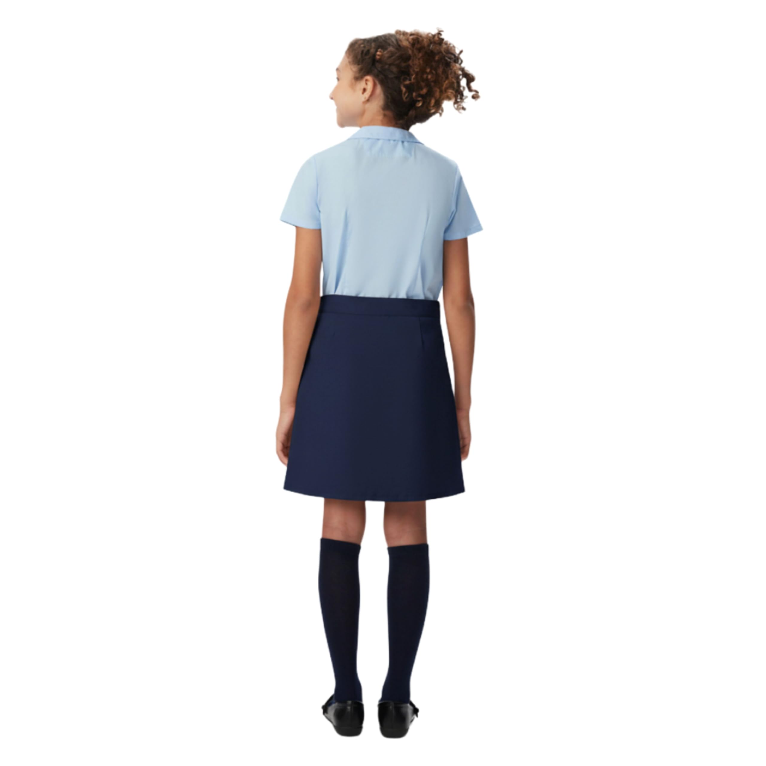 French Toast Girls Adjustable Waist Pleated-Front Two-tab Scooter