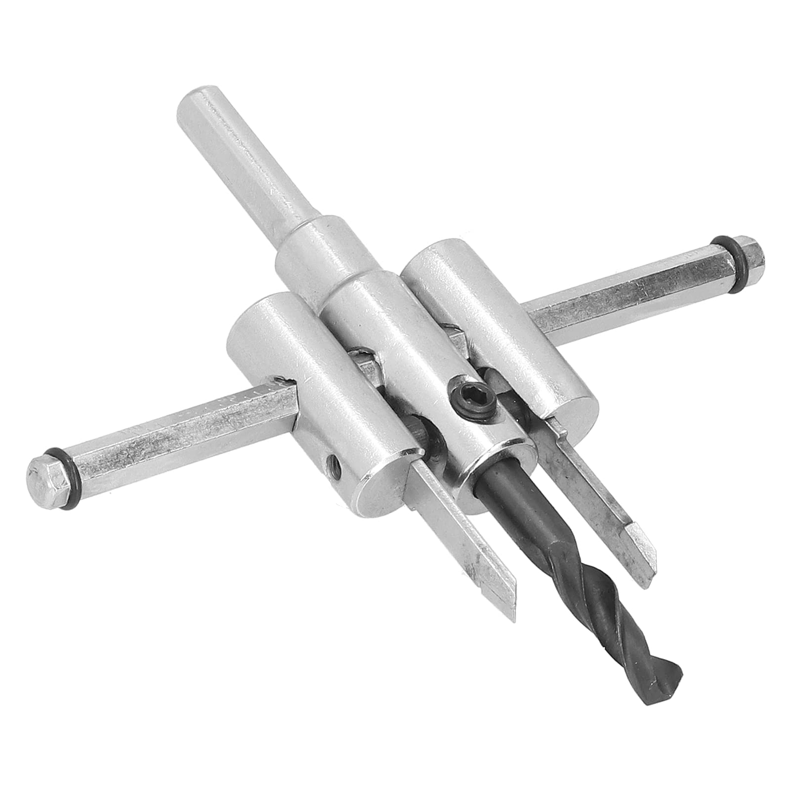 Adjustable Circle Hole Cutter Round Cutting Boring Bit Woodworking Drill Bit DIY Tools for Drywall Wood(40-120 mm)
