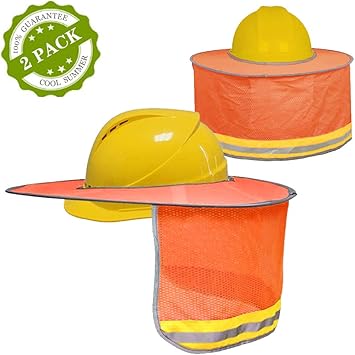 full brim hard hat sun visor