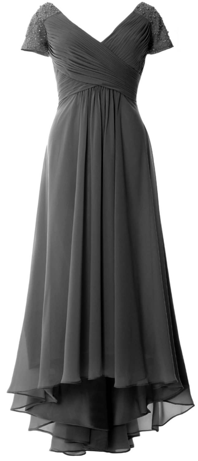 Grey mother of the bride dresses at cheap price, Quick Delivery