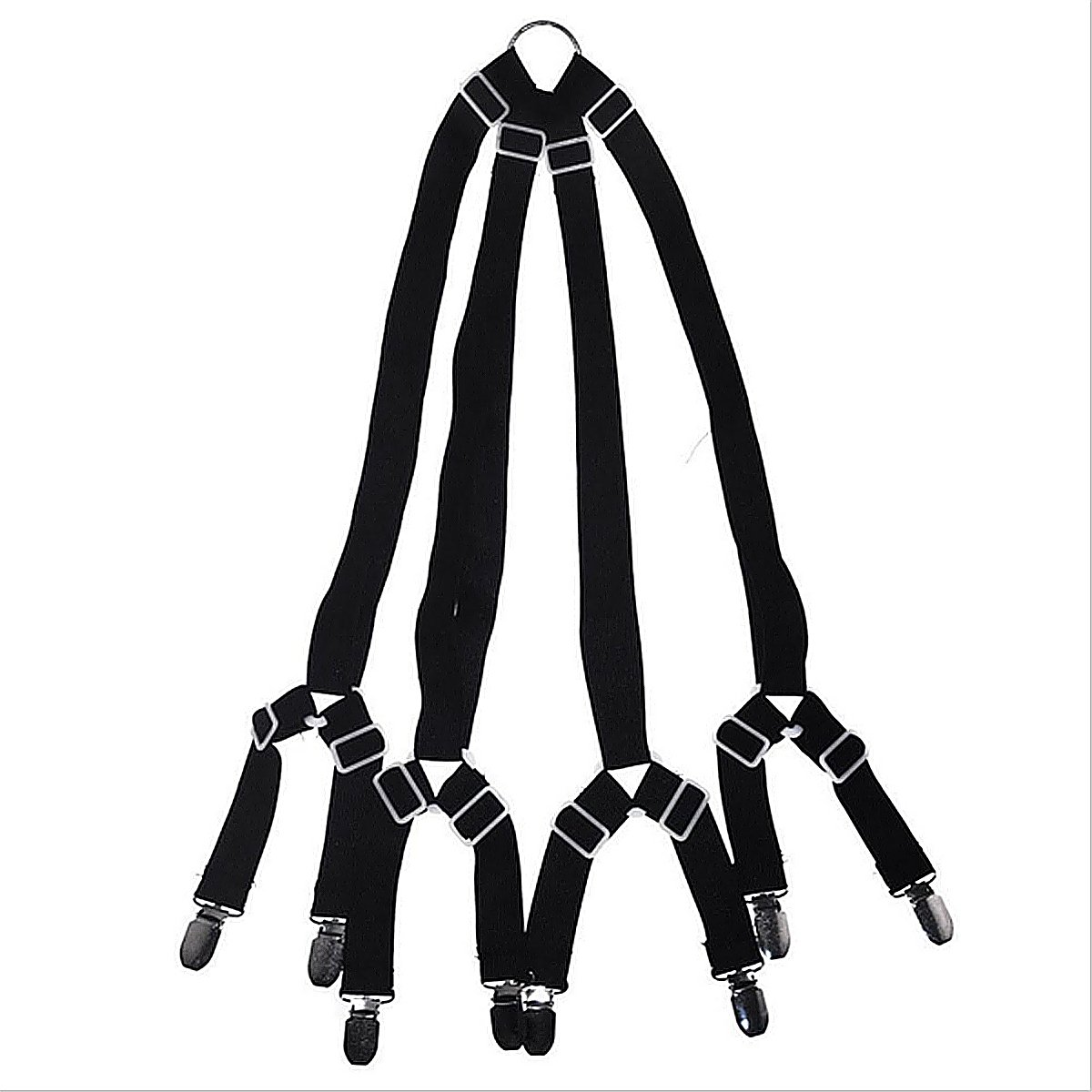 Triangle Sheet Straps Bed Sheet Holder Straps Mattress Sheet Suspenders Adjustable Bed Sheet Fasteners Suspenders, 1 Pack Black by Bmstar