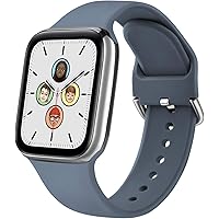 Funeng Bands Compatible with Apple Watch Band 38mm 40mm 42mm 44mm, Soft Silicone Sport Wristbands Replacement Strap with…