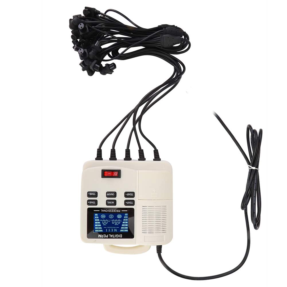 Portable Hair Perm Machine, Digital PTC Heating Hair Perm Machine with Hair Roller Styling Tool Help Create Exquisite Hair Style for You(US Plug)