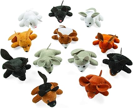 soft toy dog in a bag