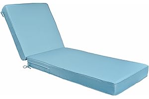 JMGBird Outdoor Chaise Lounge Cushion 70 * 22 * 4.5 Inch, Patio Chaise Lounge Chair Cushions Waterproof Foldable Pool Thick Lounge Cushions Outdoor Furniture