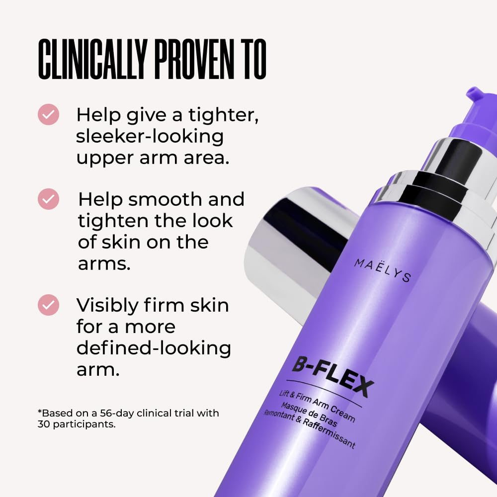 MAËLYS B-FLEX Lift & Firm Arm Cream - Firming Cream For Tighter and Firmer-Looking Arms - Helps Reduce The Appearance of Loose & Crepey Skin