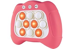 Intoypad Pop The Target! Handheld Speed Push Game Machine: A Fun Multiplayer Game for Family. Sensory Fidget Toy Christmas Toys Gifts for 6 7 8 9 10 11 12 Years Old Kids Road Trip Car Games Kids Pink