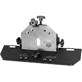 Pyhodi 45 Degree Angle Cutting Tool, Chamfer Bracket for Angle Grinder Tile Chamfering High Efficiency, Multifunctional Manual Tile Angle Cutting Tool Suitable for 115/125 Angle Grinder, Black Screw