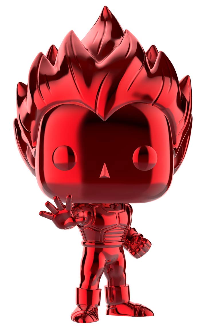 Funko POP! Animation: Dragon Ball Z - Super Saiyan Vegeta (Red Chrome) #154 - 2019 SDCC Shared Exclusive