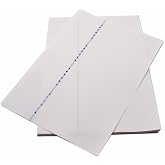 Twlead A4 Specialty Paper Security Thread Paper Linen Embedded Color Changed Green to Blue Line Document Certificate Anti-counterfeiting-Interrupted Security Thread Non Waterproof