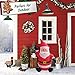 Christmas Inflatable 4 feet LED Lighted Waving Santa Electric Blow-Up Yard Party Decoration for Xmas Airblown Inflatable Outdoor Christmas Decoration for Indoor and Outdoor