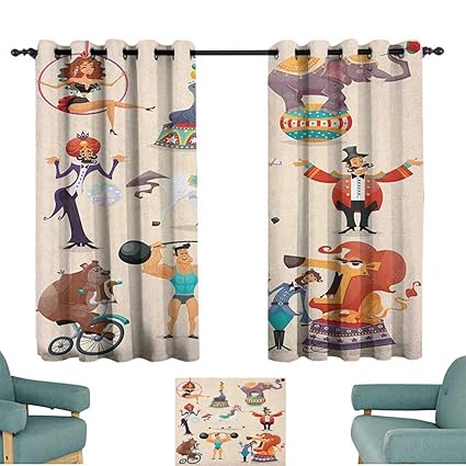Amazon Com Sanring Circus Customized Chid Curtains Circus